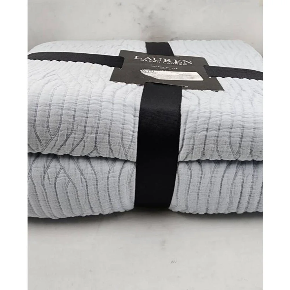 Lauren Ralph Lauren Wiley Cotton Tonal Jacquard Quilt King 92